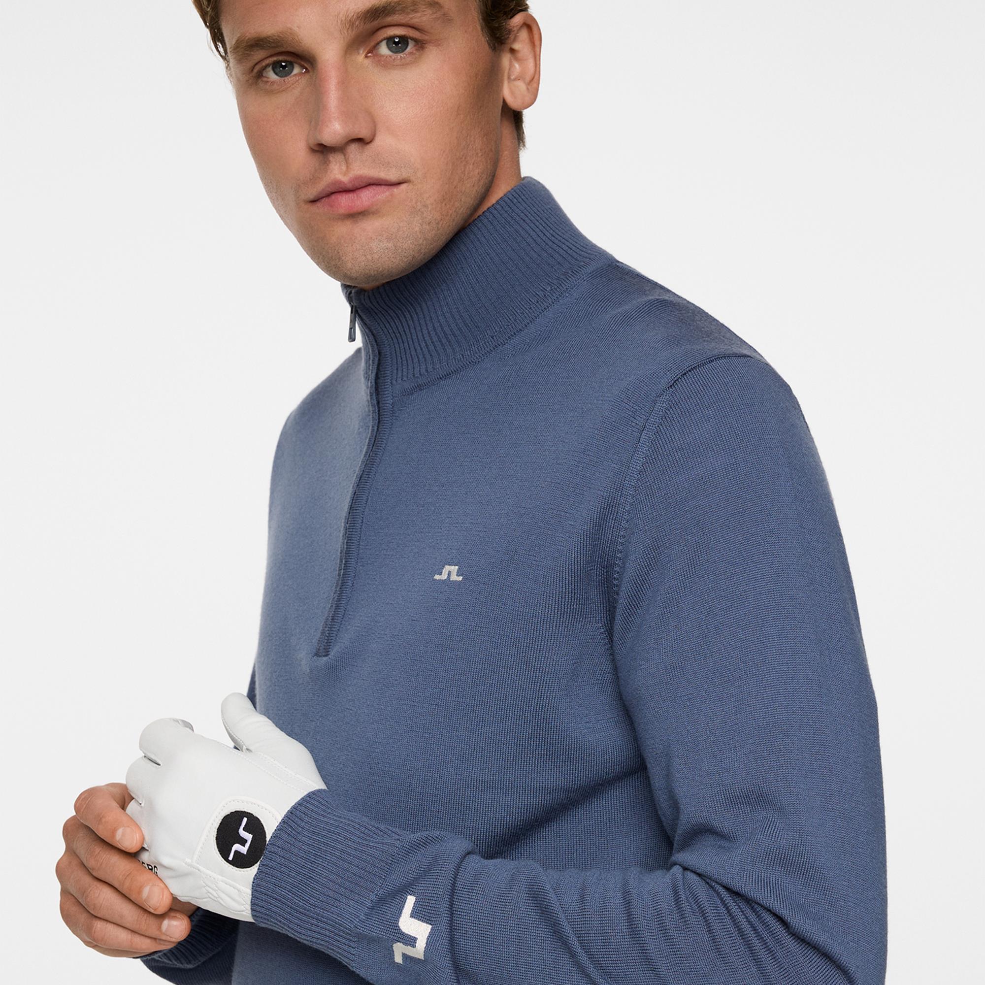 J Lindeberg Kian Tour Merino Sweater Vintage Indigo